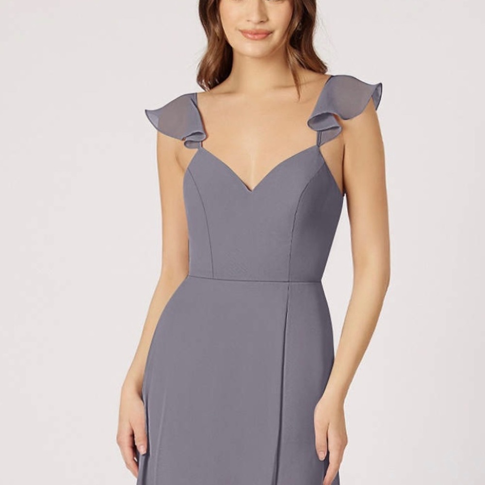 Azazie Everett Dress (Pewter)